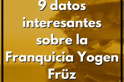 9 datos interesantes sobre la Franquicia Yogen Früz