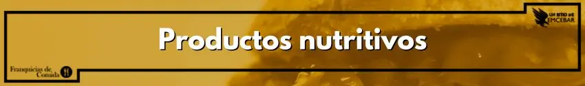 Productos nutritivos