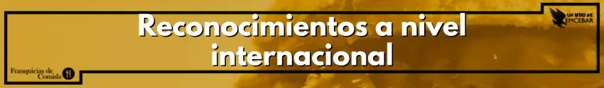 Reconocimientos a nivel internacional